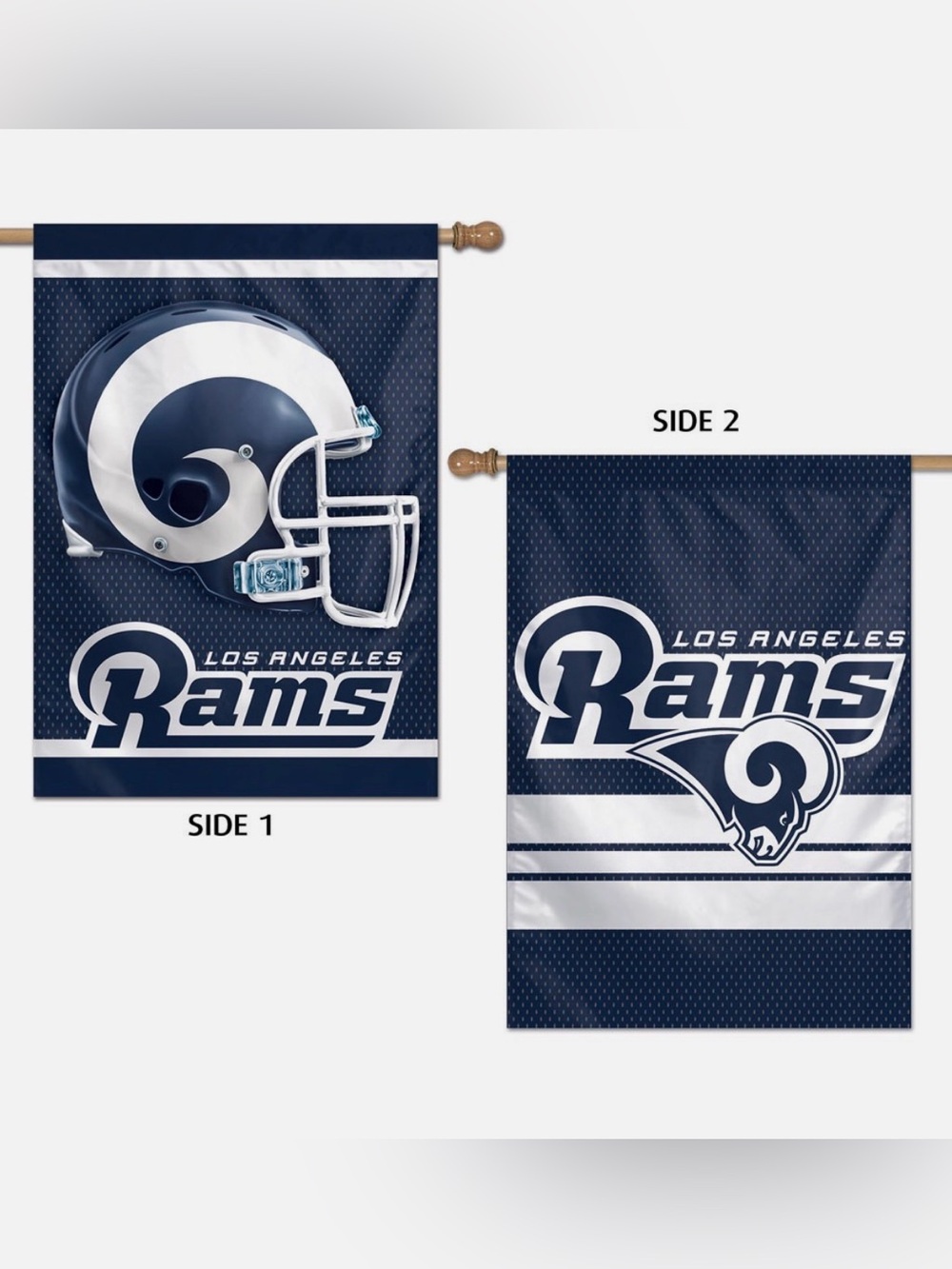 Wincraft LOS ANGELES RAMS LOGO 28"X40" DOUBLE SIDED BANNER FLAG